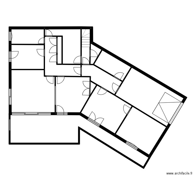 hering. Plan de 20 pièces et 186 m2