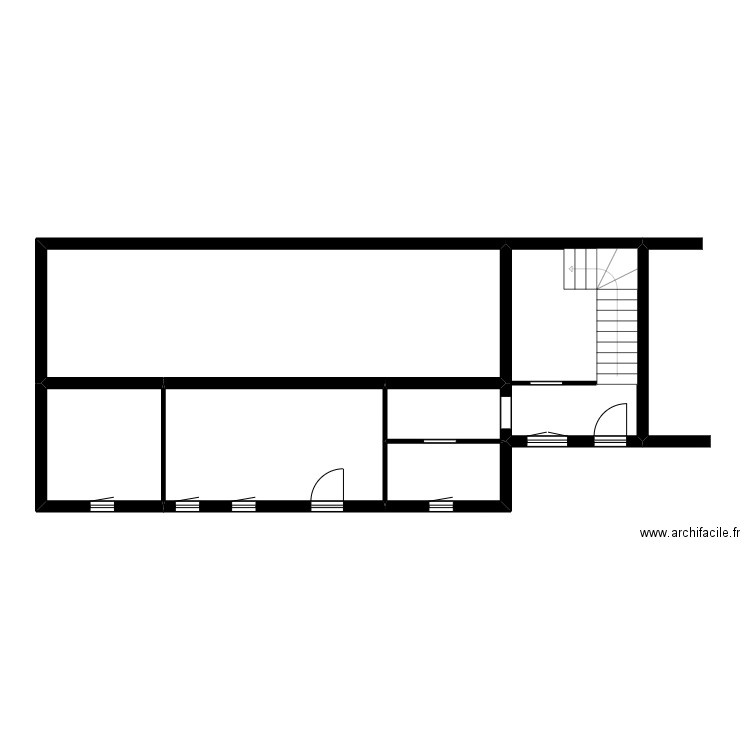 GARCIA. Plan de 16 pièces et 235 m2