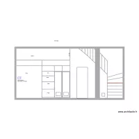 Mur garage coté escalier