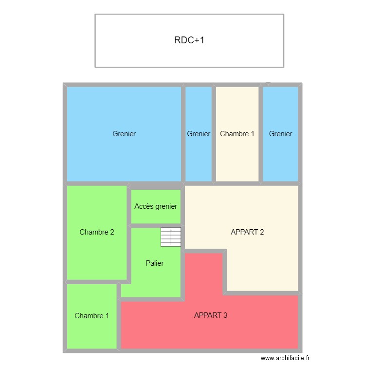 sow moussa RDC+1. Plan de 0 pièce et 0 m2