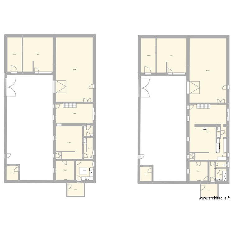 maison sognolle. Plan de 21 pièces et 529 m2