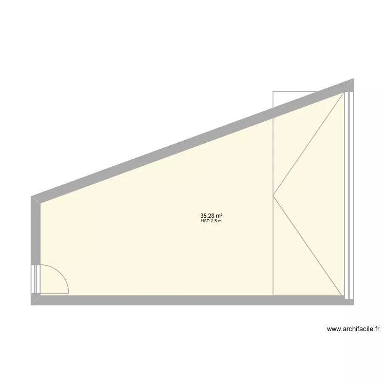 garage. Plan de 1 et 35 m² garage. Plan de 1 et 35 m²