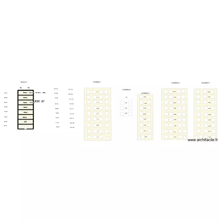VENTES ormeaux  durance 1. Plan de 8  et 37 m²