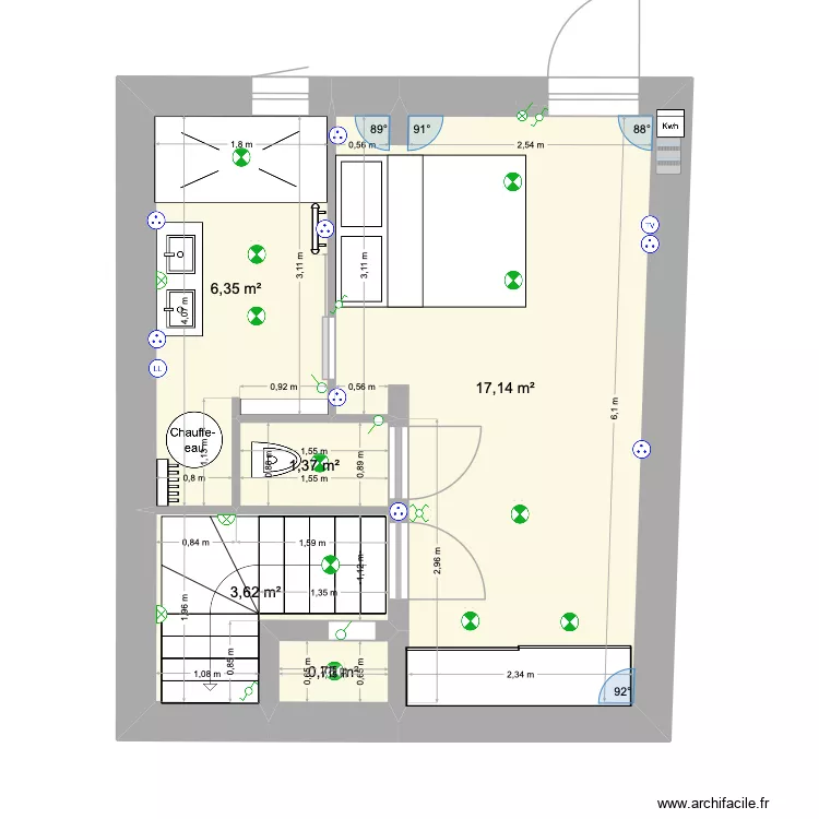 RDC bethmale ELEC. Plan de 5 et 29 m² RDC bethmale ELEC. Plan de 5 et 29 m²