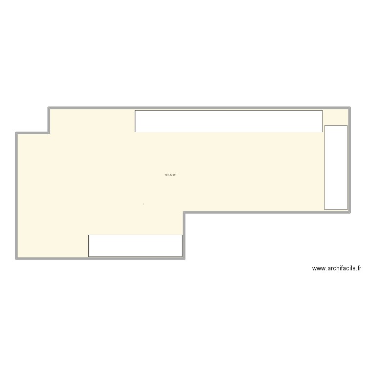 Mag330. Plan de 1 pièce et 151 m2
