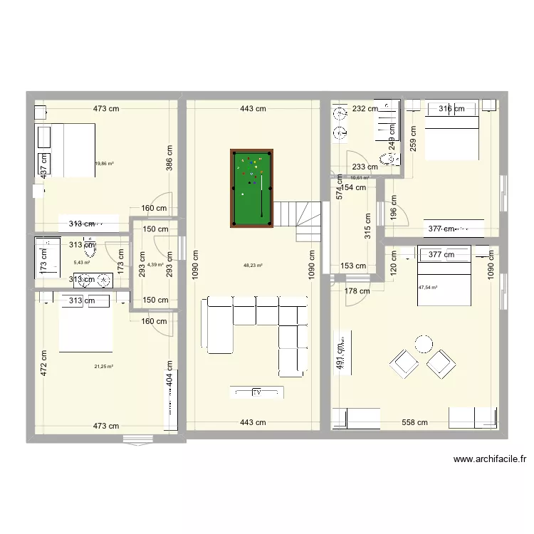 Moulin &eacute;tage. Plan de 