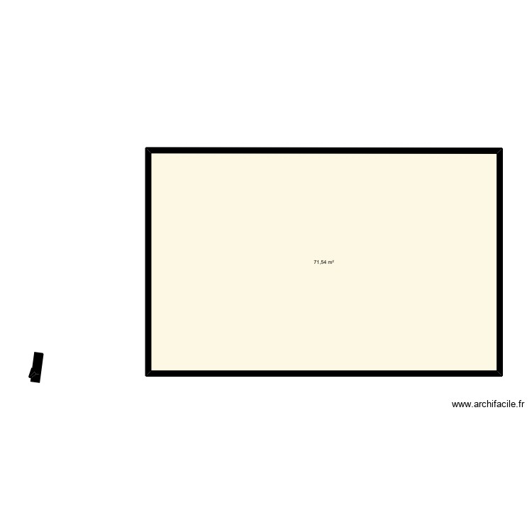 Carr&eacute; de maison. Plan de 0 pièce et 0 m2