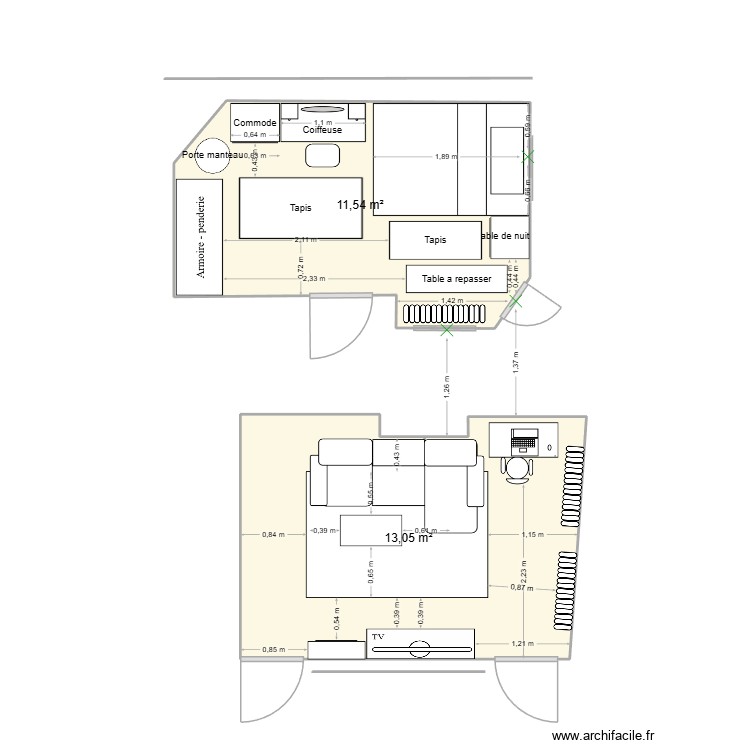 CHAMBRE. Plan de 0 pièce et 0 m2