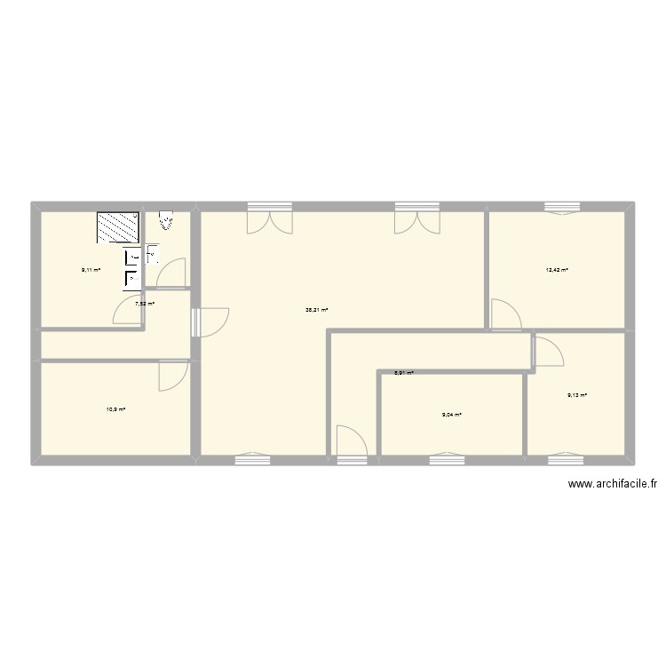 maison. Plan de 0 pièce et 0 m2
