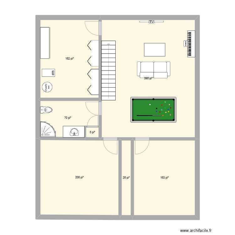 FG-32C. Plan de 7 pièces et 95 m2