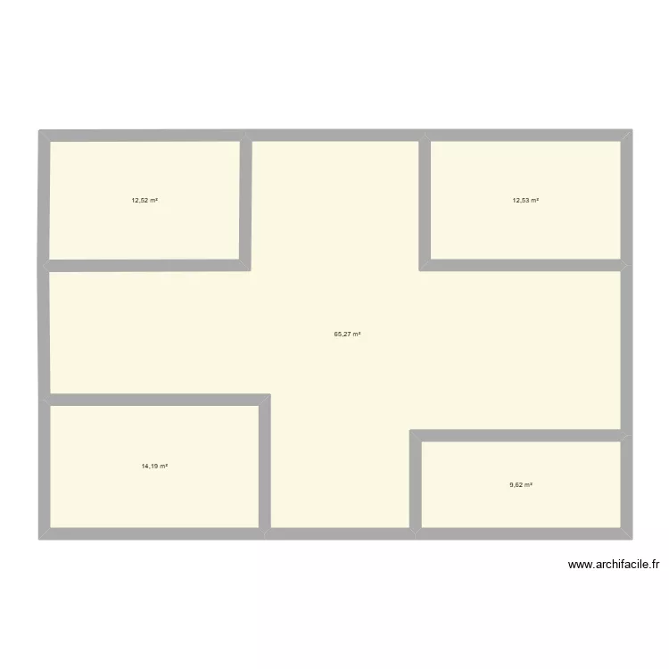 plan 1. Plan de 5  et 114 m²