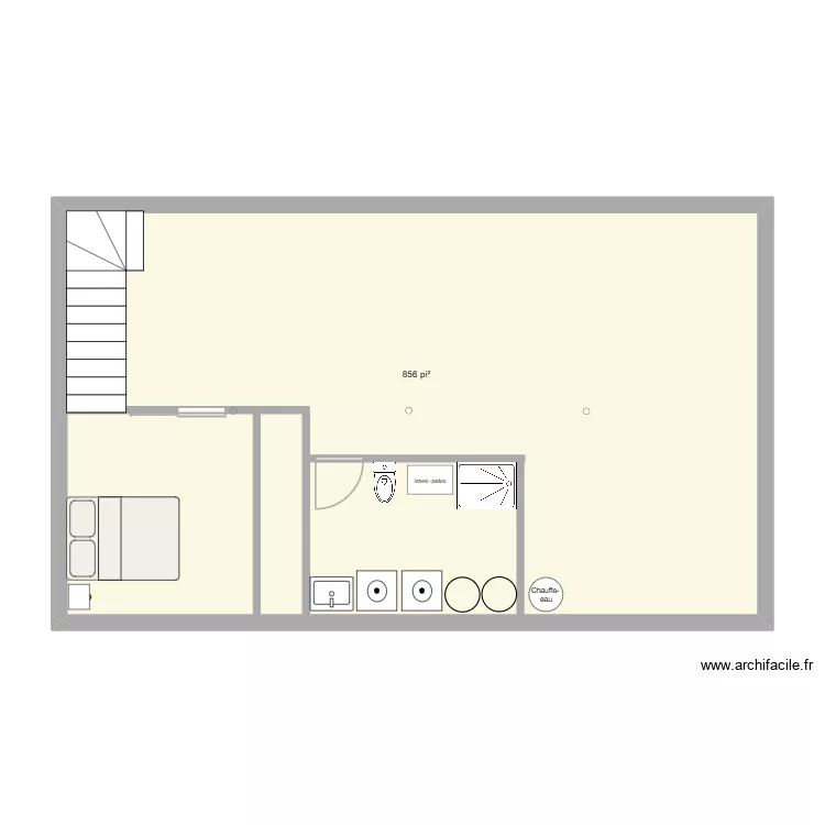 sous-sol. Plan de 1 et 80 m² sous-sol. Plan de 1 et 80 m²