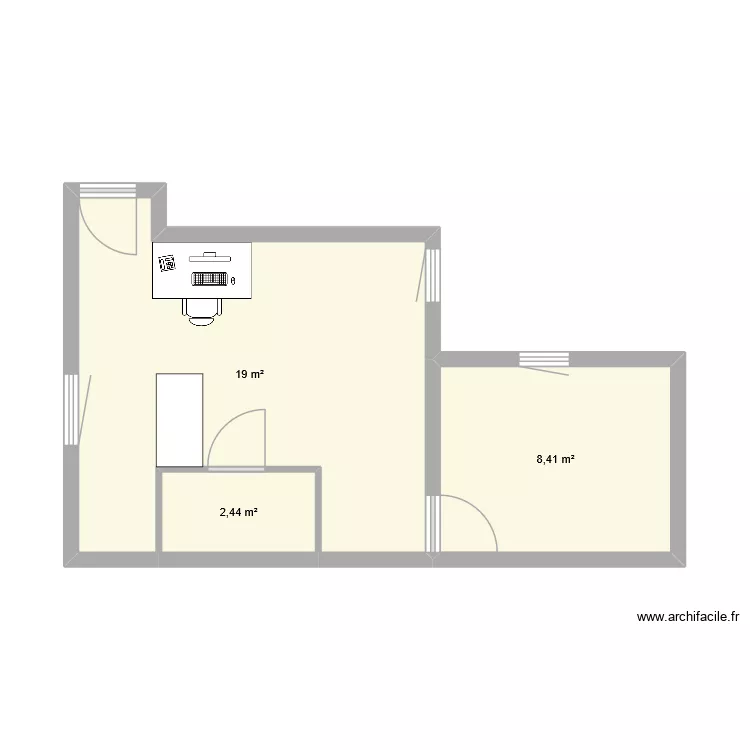 Appart Léo. Plan de 3 et 30 m² Appart Léo. Plan de 3 et 30 m²