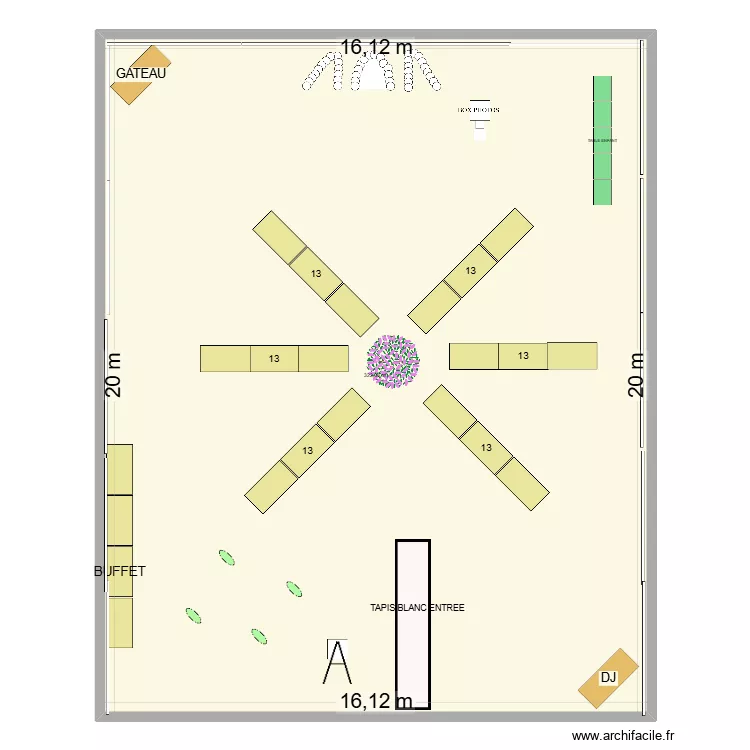SALLE COMMUNALE-76440 ROUVRAY CATILLON. Plan de 1  et 322 m²