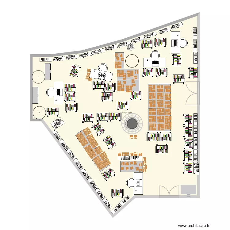 Orientation. Plan de 1  et 116 m²