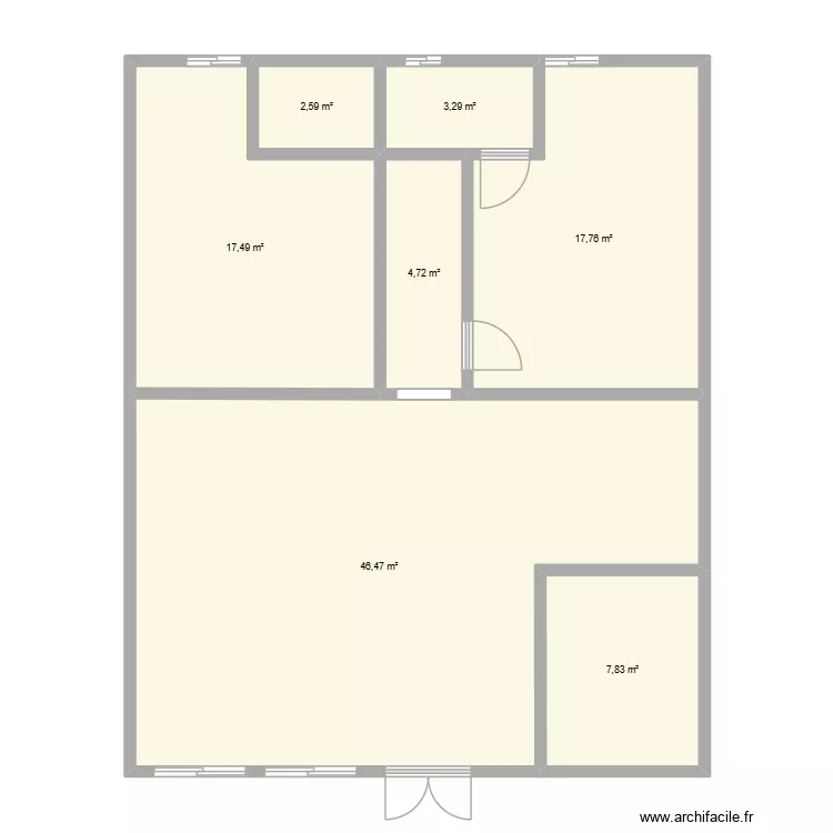 Maison. Plan de 