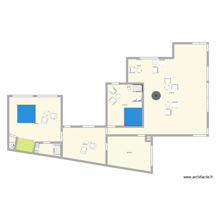 leo lagrange etude 3. Plan de 7  et 192 m²