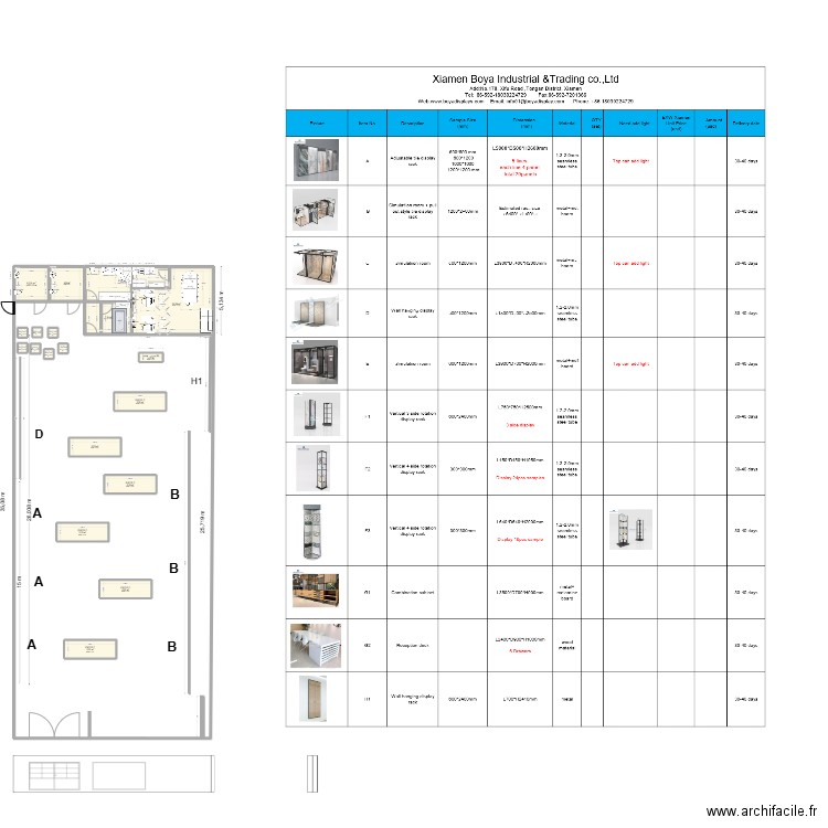 ILLZACH. Plan de 19 pièces et 95 m2