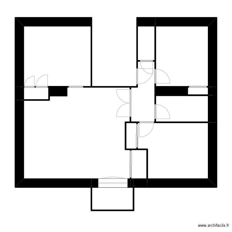 corencon 65. Plan de 11 pièces et 67 m2