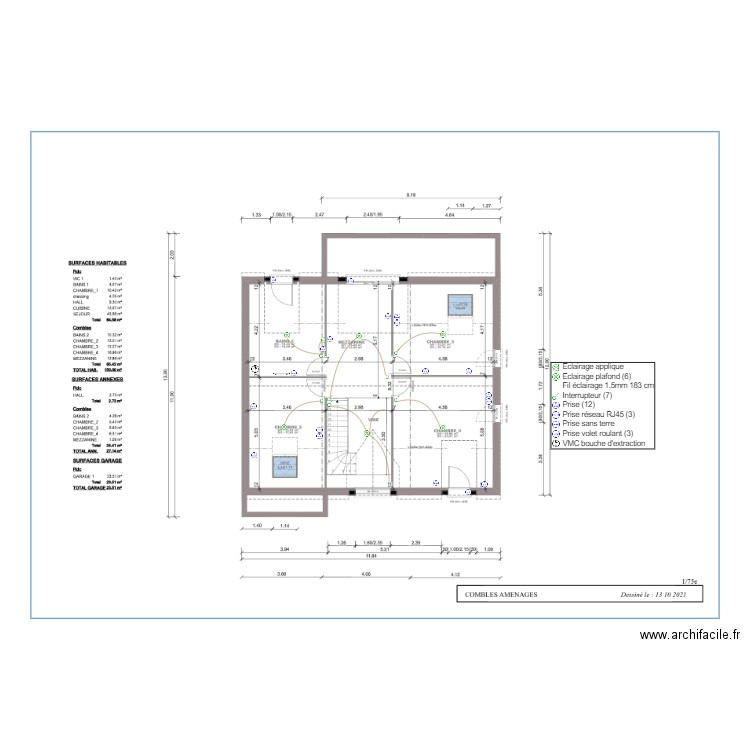 DONMEZ ETAGE ELECTRICITE. Plan de 0 pièce et 0 m2