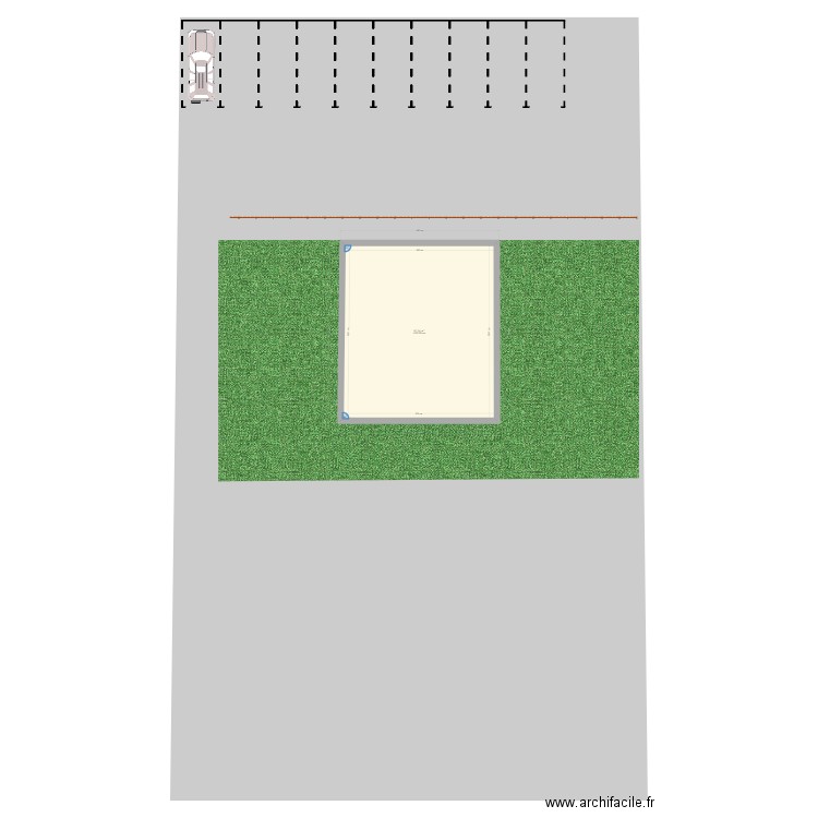 PLAN MASSE. Plan de 1 pièce et 87 m2