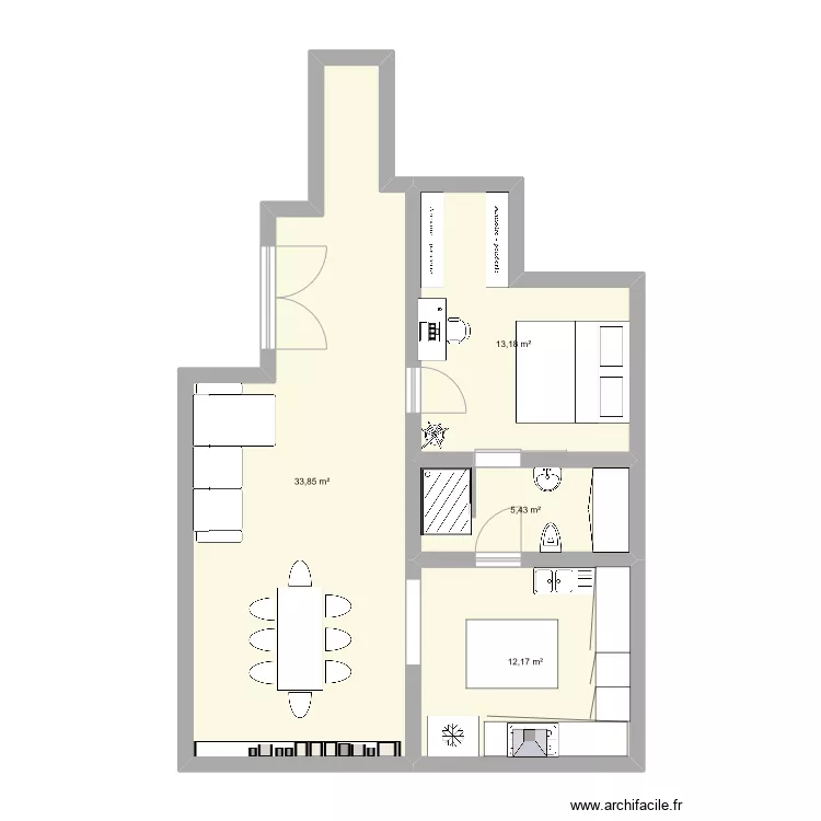 Appartement si. Plan de Appartement si. Plan de