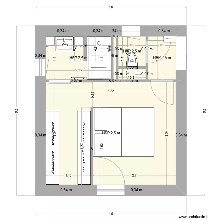 SUITE VILLEGAS 1. Plan de 