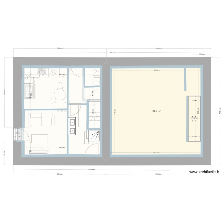 location maguy 05. Plan de 4 pièces et 108 m2