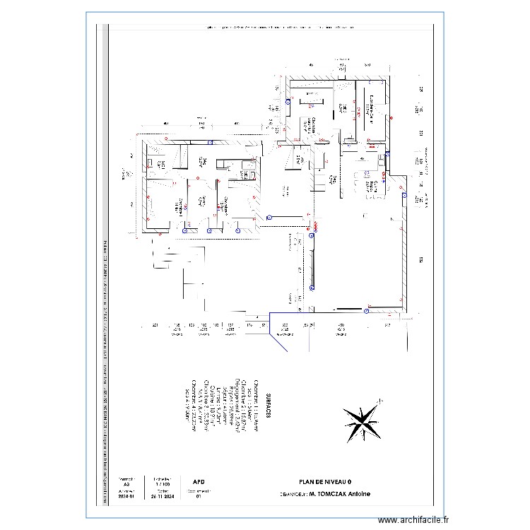 parriaux pc. Plan de 0 pièce et 0 m2