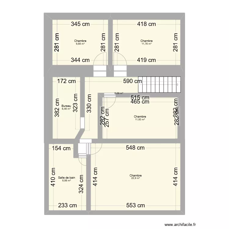 MONTBRIEUX 1er . Plan de 