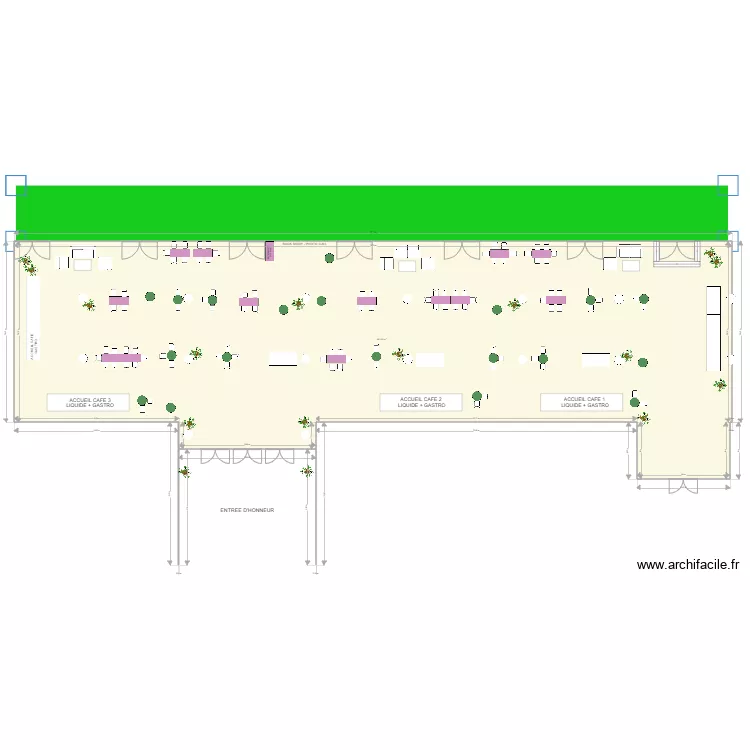 Salon Grands Crus Configuration accueil Caf&eacute; . Plan de 