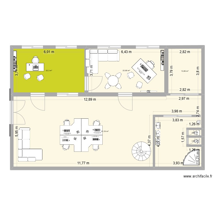 CYMIMMO v1. Plan de 6 pièces et 149 m2