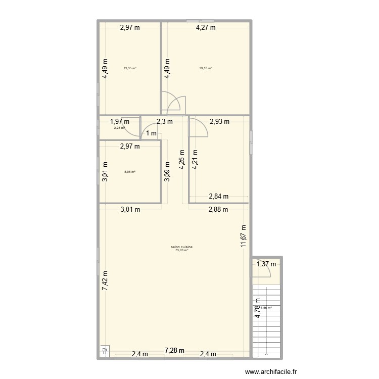 appart permis. Plan de 0 pièce et 0 m2