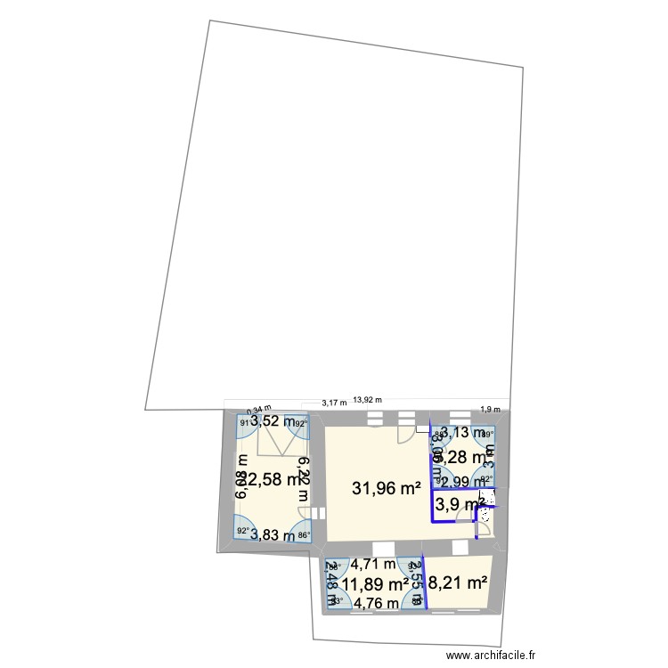 Maison Clem Plan de masse Achat Test. Plan de 6 pièces et 88 m2