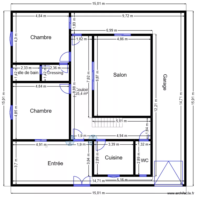TANTE BINETOU REZ DE CHAUSSEE 001. Plan de 