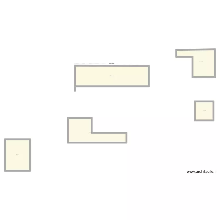 maison bas. Plan de 5 pièces et 153 m²