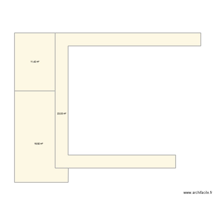 Omar. Plan de 3 pièces et 54 m2