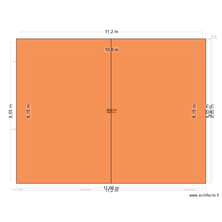 Maison complète. Plan de 7 pièces et 248 m2