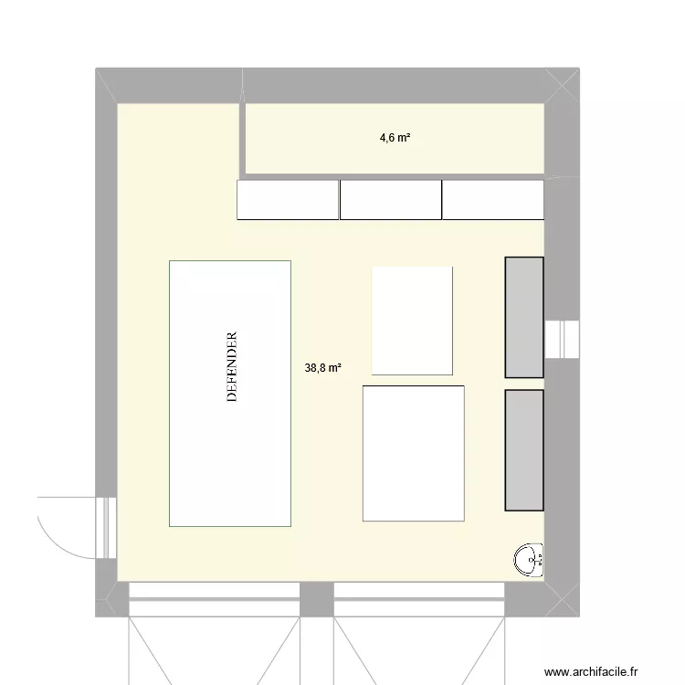garage. Plan de 