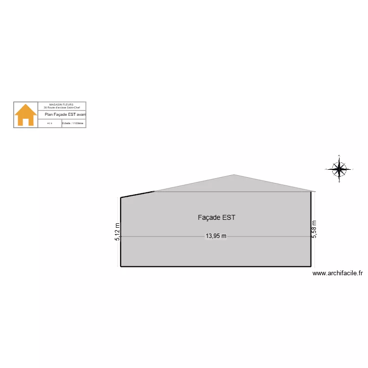 PC 9 Plan Fa&ccedil;ade EST avant. Plan de 