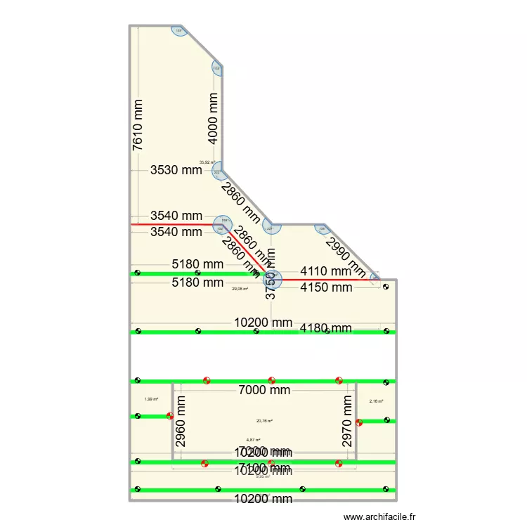 terrase_V2_poutres. Plan de 