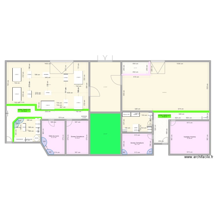 CAMI. Plan de 12 pièces et 493 m2