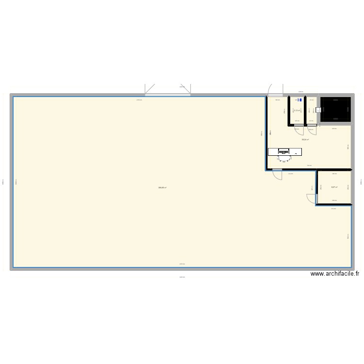 CT VL Contrôle Technique rivery. Plan de 5 pièces et 440 m2