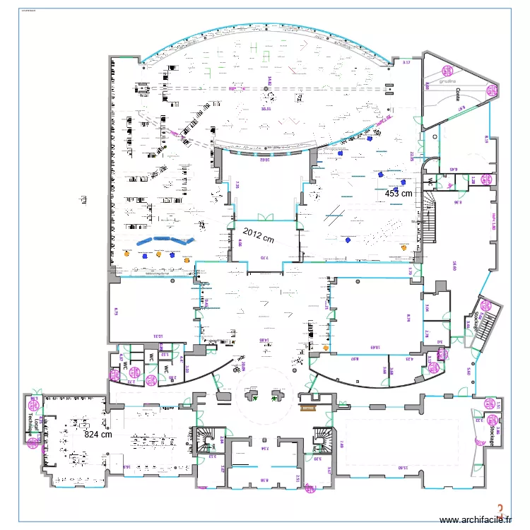  Version espace accueil. Plan de 