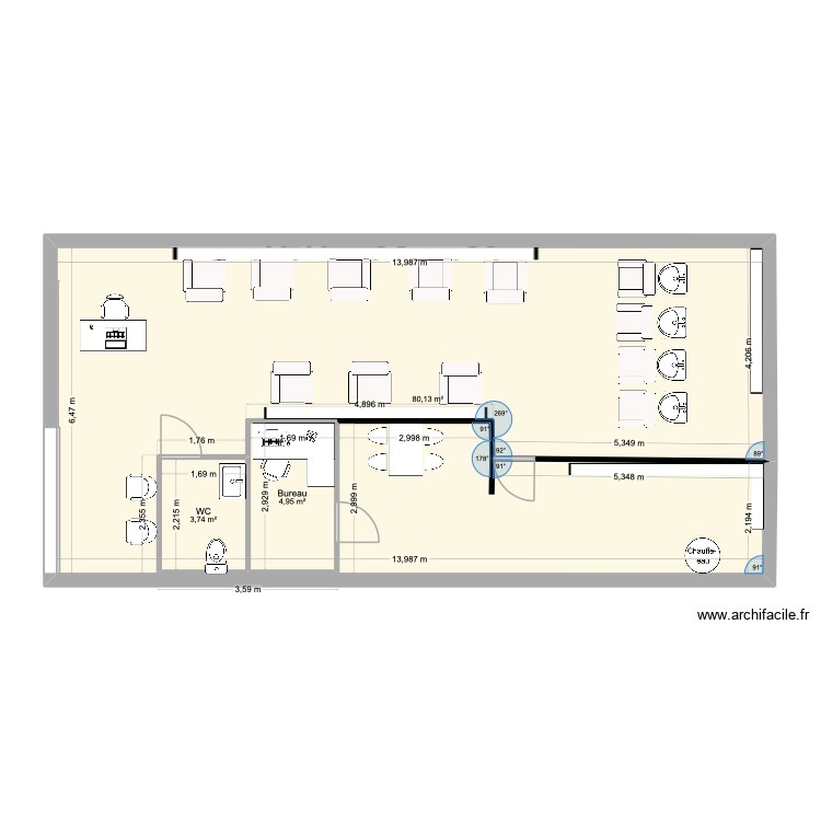 projet salon. Plan de 0 pièce et 0 m2