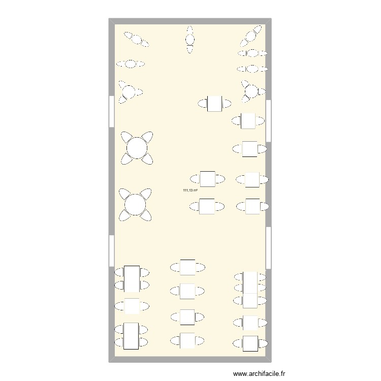 PLAN SALLE TERRASSE PLAKA. Plan de 0 pièce et 0 m2