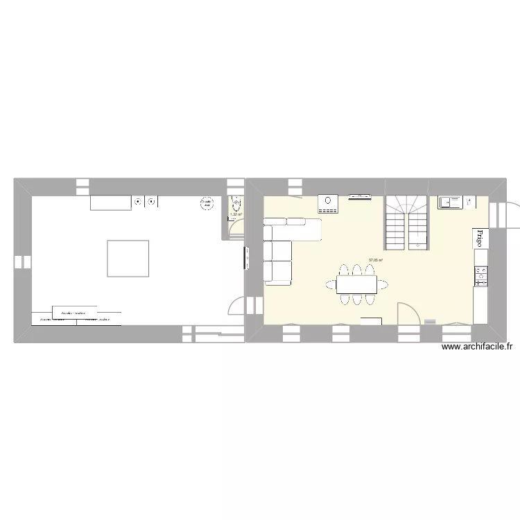 maison arlos. Plan de 2 et 58 m² maison arlos. Plan de 2 et 58 m²