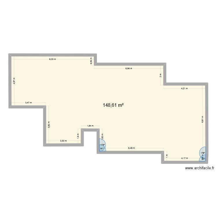 PlanDuCadastre. Plan de 1 pièce et 149 m2