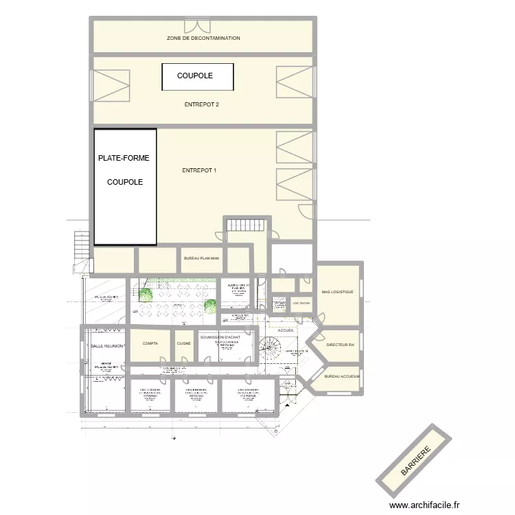 PLANSBMI ACCES. Plan de 16  et 182 m²