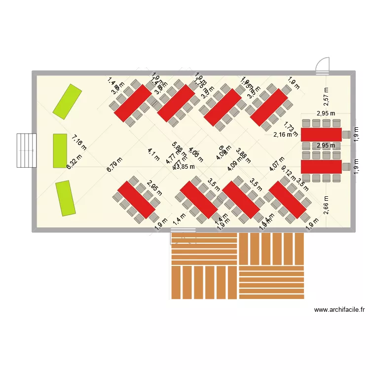 plan salle 60 ans. Plan de 1 Pièce et 168 m² plan salle 60 ans. Plan de 1 Pièce et 168 m²